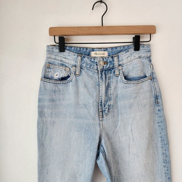 Madewell Curvy Perfect Vintage Jeans Light Wash Straight Relaxed Women's 24 - Picture 3 of 9